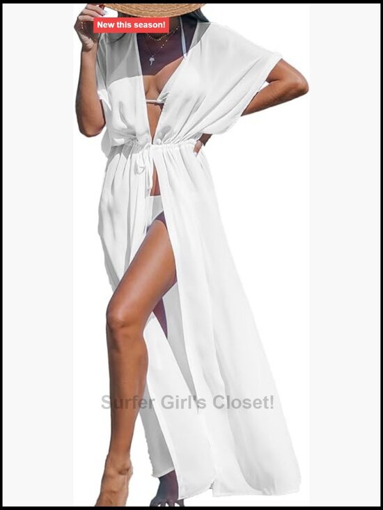 Other - Women's Maxi Kimono Cover Up Swimwear Beach Dress Bathing Suit Coverup